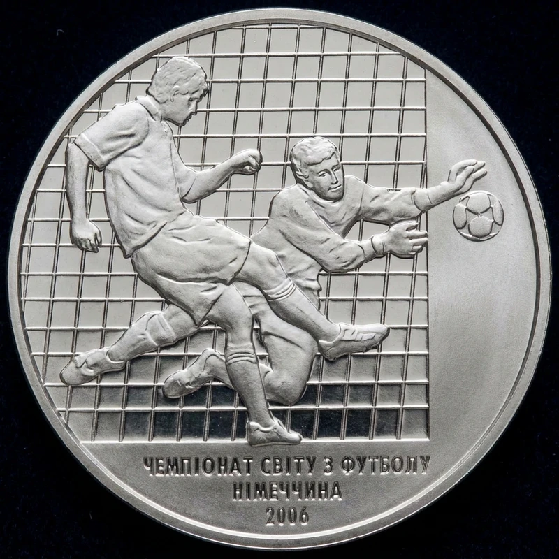 Реверс монети нейзильберу «Монета Чемпіонат світу з футболу 2006», 2004 рік, 2 ₴