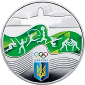 Срібна монета Ігри ХХХІ Олімпіади 10 грн.