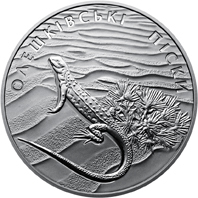 Реверс монети срібла «Срібна монета Олешківські піски», 2015 рік, 10 ₴