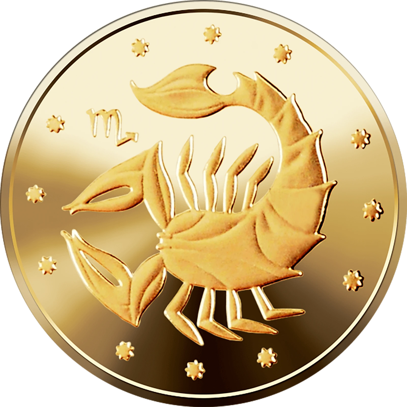 Реверс монети золота «Золота монета Скорпіон», 2007 рік, 2 ₴
