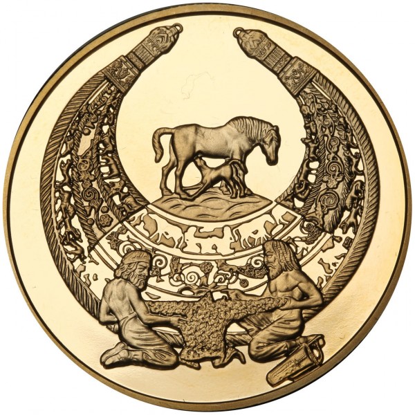 Реверс монети золота «Золота монета Пектораль», 2003 рік, 100 ₴