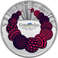 Монета Пісенний конкурс `Євробачення-2017` 5 грн.