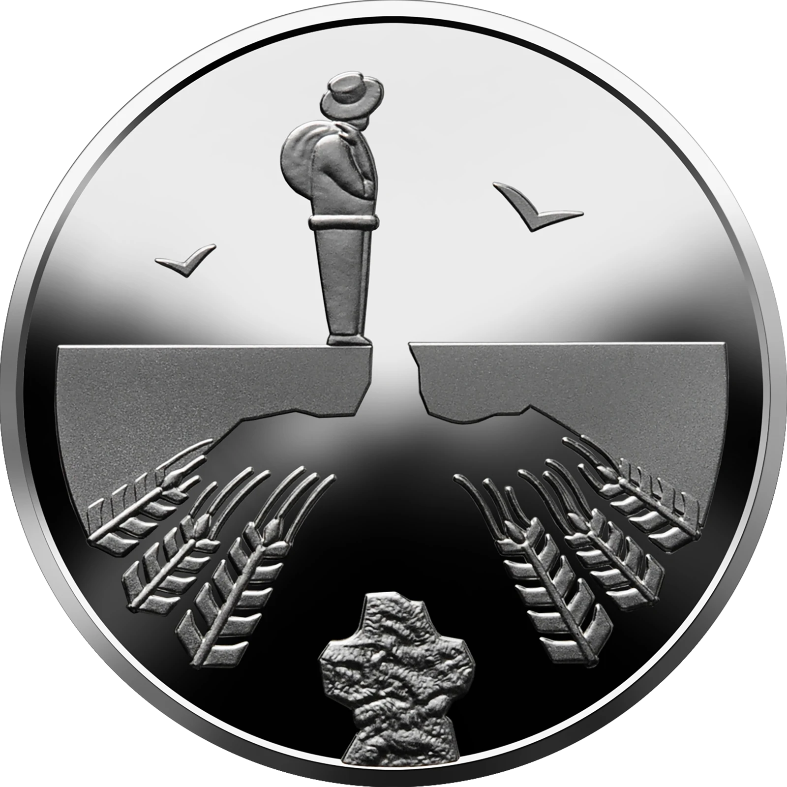 Реверс монети нейзильберу «Монета Василь Стефаник», 2021 рік, 2 ₴