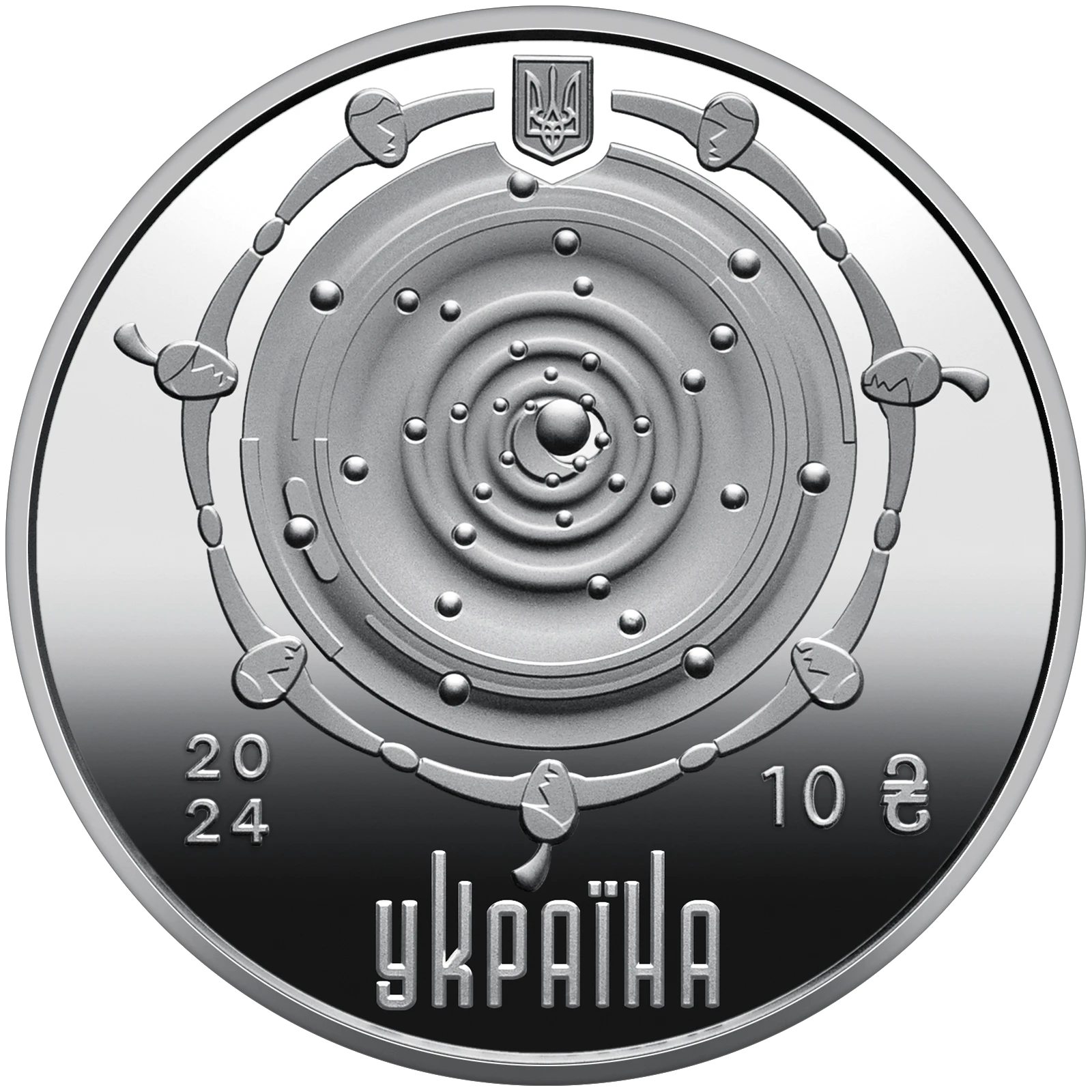 Аверс монети срібла «Срібна монета Крапля життя», 2024 рік, 10 ₴