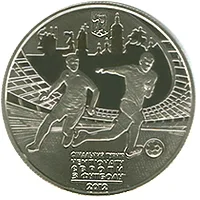 Монета Фінальний турнір чемпіонату Європи з футболу 2012. Місто Київ 5 грн.